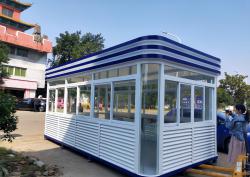 钢结构玻璃岗亭的特点